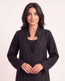 The Samah Tailored Abaya with Contrast Stitch Detailing - TAL by The Abaya Lab
