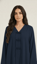 The Samia Decorative Mandarin Closure Detail Abaya - TAL by The Abaya Lab