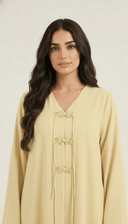 The Samia Decorative Mandarin Closure Detail Abaya - TAL by The Abaya Lab