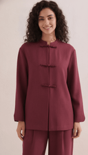 The Samirah Mandarin Collar Co-Ord Set with Braided Closures - TAL by The Abaya Lab