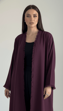 The Shadan Minimalist with Soft Fringe Detailing Abaya - TAL by The Abaya Lab
