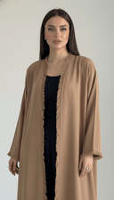The Shadan Minimalist with Soft Fringe Detailing Abaya - TAL by The Abaya Lab