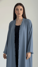 The Shadan Minimalist with Soft Fringe Detailing Abaya - TAL by The Abaya Lab