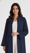 The Shahd Scalloped Neckline Open Abaya - TAL by The Abaya Lab
