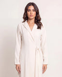 The Shaima Wrap Abaya with Side Tie Detail - TAL by The Abaya Lab