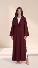 The Shaira Side Button Detail Abaya - TAL by The Abaya Lab