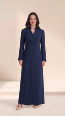The Shakura Tailored Abaya with Asymmetric Button Detail - TAL by The Abaya Lab