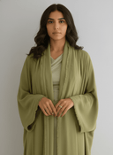 The Shamsa Fringe Cut Chiffon Abaya - TAL by The Abaya Lab