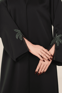 The Shamsa Palm Tree Sleeve Abaya - TAL by The Abaya Lab