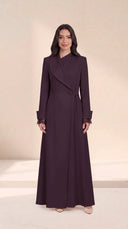 The Sharifa Shawl Collar Wrap Abaya - TAL by The Abaya Lab