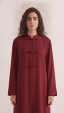 The Sheikah Mandarin Collar Abaya with Braided Closures - TAL by The Abaya Lab