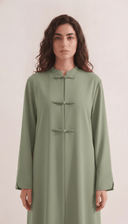 The Sheikah Mandarin Collar Abaya with Braided Closures - TAL by The Abaya Lab