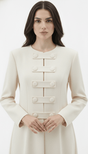The Suhaila Modern Military Detail Abaya - TAL by The Abaya Lab