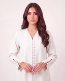 The Suhair Detailed Cuff Abaya - TAL by The Abaya Lab