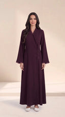 The Sumaya Classic Fringe Edge Abaya - TAL by The Abaya Lab