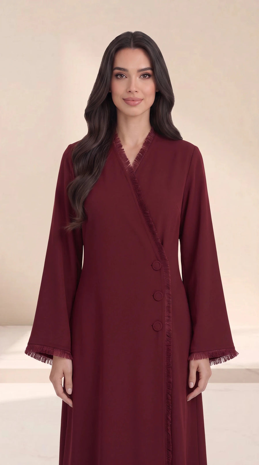 The Sumaya Classic Fringe Edge Abaya