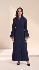 The Urwa Sheer Detail Abaya with Flared Sleeves - TAL by The Abaya Lab