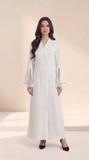 The Urwa Sheer Detail Abaya with Flared Sleeves - TAL by The Abaya Lab