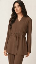 The Wajiha Drawstring Waist Co-Ord Set - TAL by The Abaya Lab