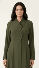 The Yazia Delicate Ruffle Statement Abaya - TAL by The Abaya Lab