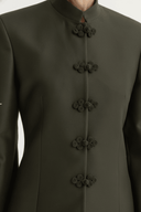 The Zaina Tailored Mandarin Collar Blazer Set - TAL by The Abaya Lab