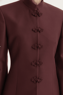 The Zaina Tailored Mandarin Collar Blazer Set - TAL by The Abaya Lab