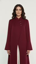 The Zayane Cross - Front and Flared Cuffs Abaya - TAL by The Abaya Lab