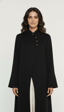 The Zayane Cross - Front and Flared Cuffs Abaya - TAL by The Abaya Lab