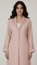 The Zaynah Luxe Collar Detail Abaya - TAL by The Abaya Lab