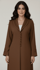 The Zaynah Luxe Collar Detail Abaya - TAL by The Abaya Lab