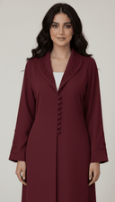 The Zaynah Luxe Collar Detail Abaya - TAL by The Abaya Lab