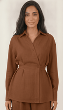 The Zobia Wrap Waist Co-Ord Set - TAL by The Abaya Lab