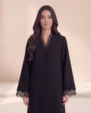 The Zuhaira Scalloped Organza Detail Abaya - TAL by The Abaya Lab