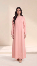 The Layina Pearl Cuff Abaya with Button Detail