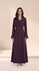 The Zabya Tailored Blazer Abaya with Flared Cuffs