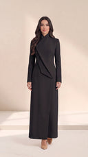 The Shifa Asymmetric Button Detail Abaya