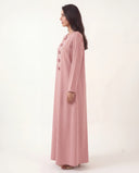 The Bushrah Bow Closure Abaya