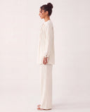 The Salma Pintuck Button Front Tunic Set