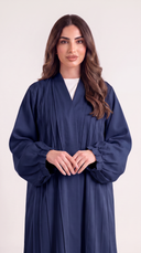 The Ghusoon Pleated Front Balloon Sleeve Abaya