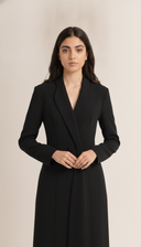 The Samah Tailored Shawl Collar Abaya