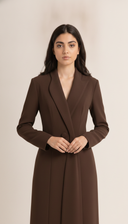 The Samah Tailored Shawl Collar Abaya