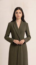 The Samah Tailored Shawl Collar Abaya