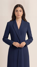 The Samah Tailored Shawl Collar Abaya