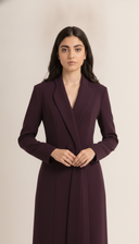 The Samah Tailored Shawl Collar Abaya