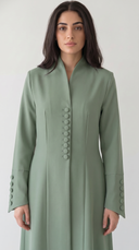 The Munthaha Tailored Button Detail Abaya