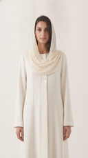 The Ismat Minimal Panel Detail Abaya