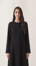 The Ismat Minimal Panel Detail Abaya