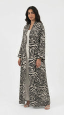 The Summaya Zebra Print Open Abaya