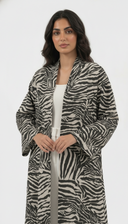 The Summaya Zebra Print Open Abaya