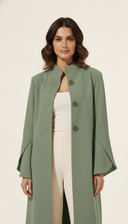 The Aabidah Structured Sleeve Open Abaya